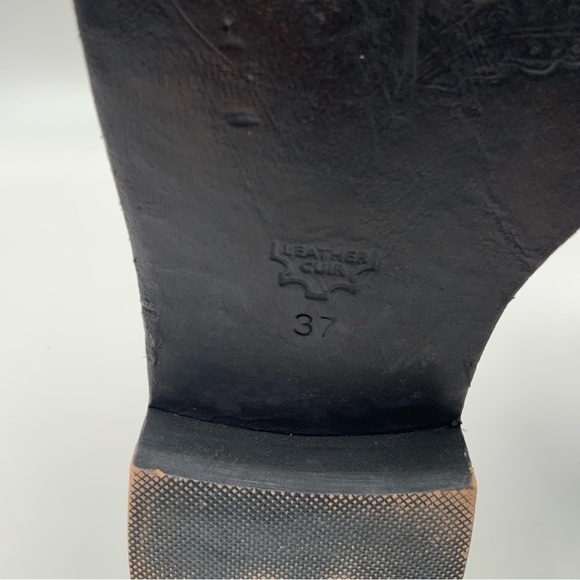 FREE People Gray Brady Leather Western Loafers. Size 37. - Picture 6 of 9